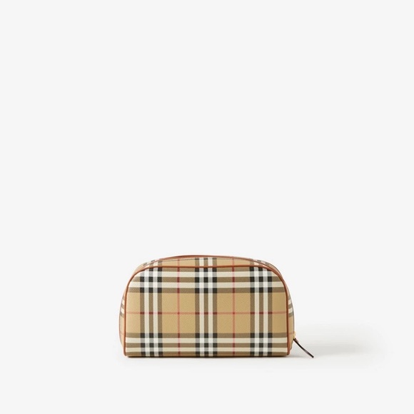 BURBERRY CHECK POUCH TRAVEL AUTHENTIC - Picture 6 of 9